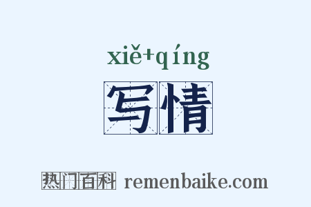 写情是什么意思的图片